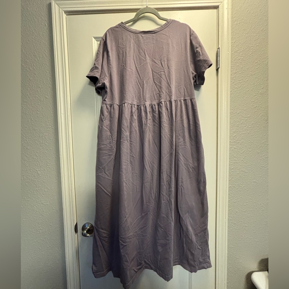 Nordstrom Lavender 100% Cotton Casual Dress Womens XL - Picture 3 of 3